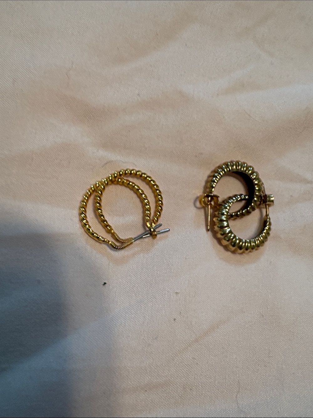 belk Gold Twisted Rope Hoop Earrings